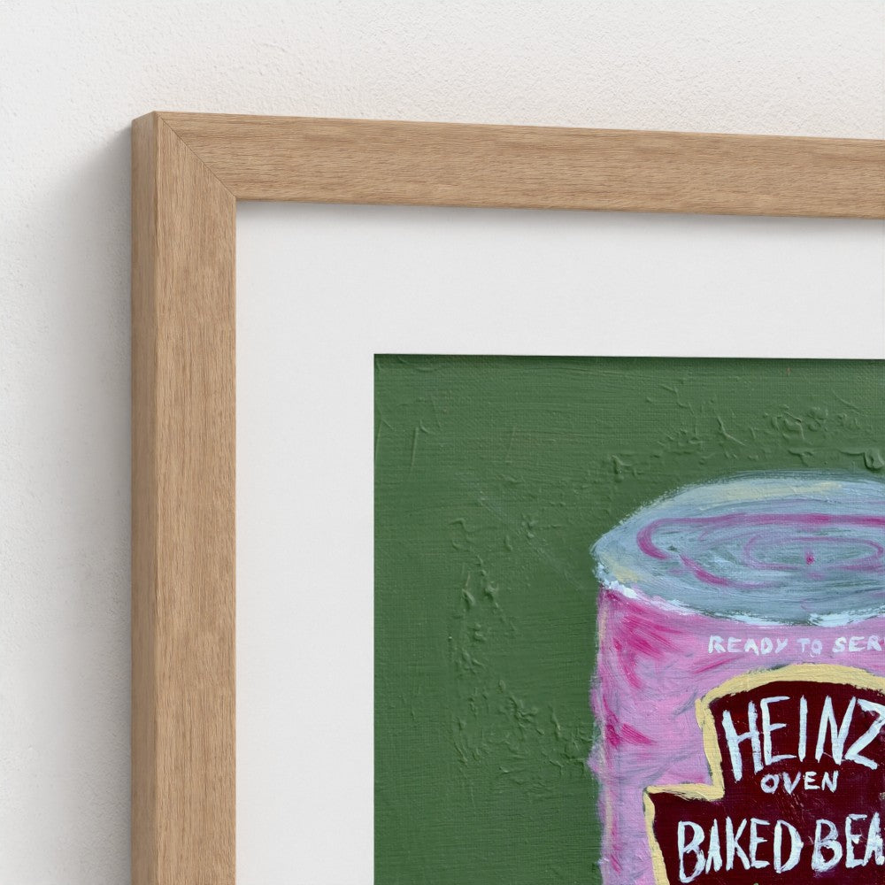 SPILL THE BEANS!-Pop Art Baked Beans Print on Paper