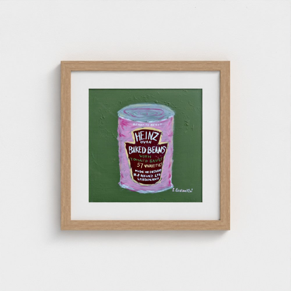 SPILL THE BEANS!-Pop Art Baked Beans Print on Paper