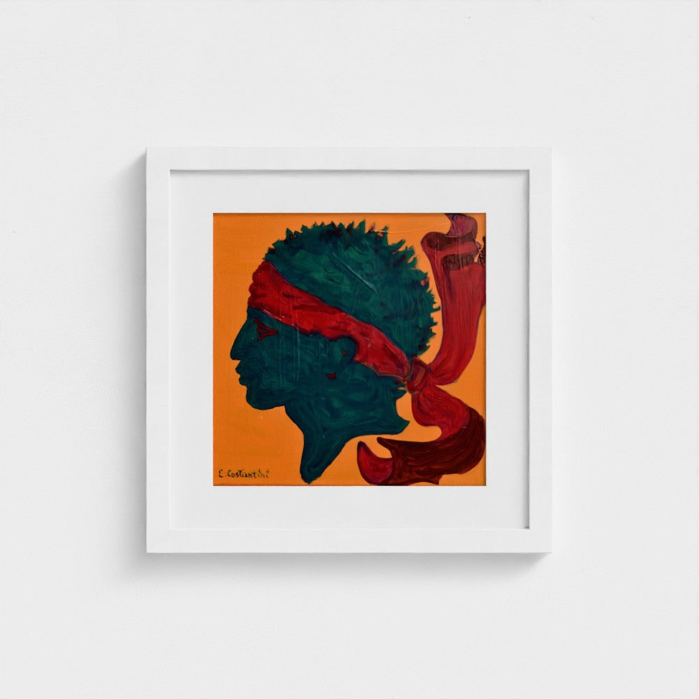 ISULA ROSSA!- Corsica Flag Pop Art Print on Paper | Art by Lau Costantini