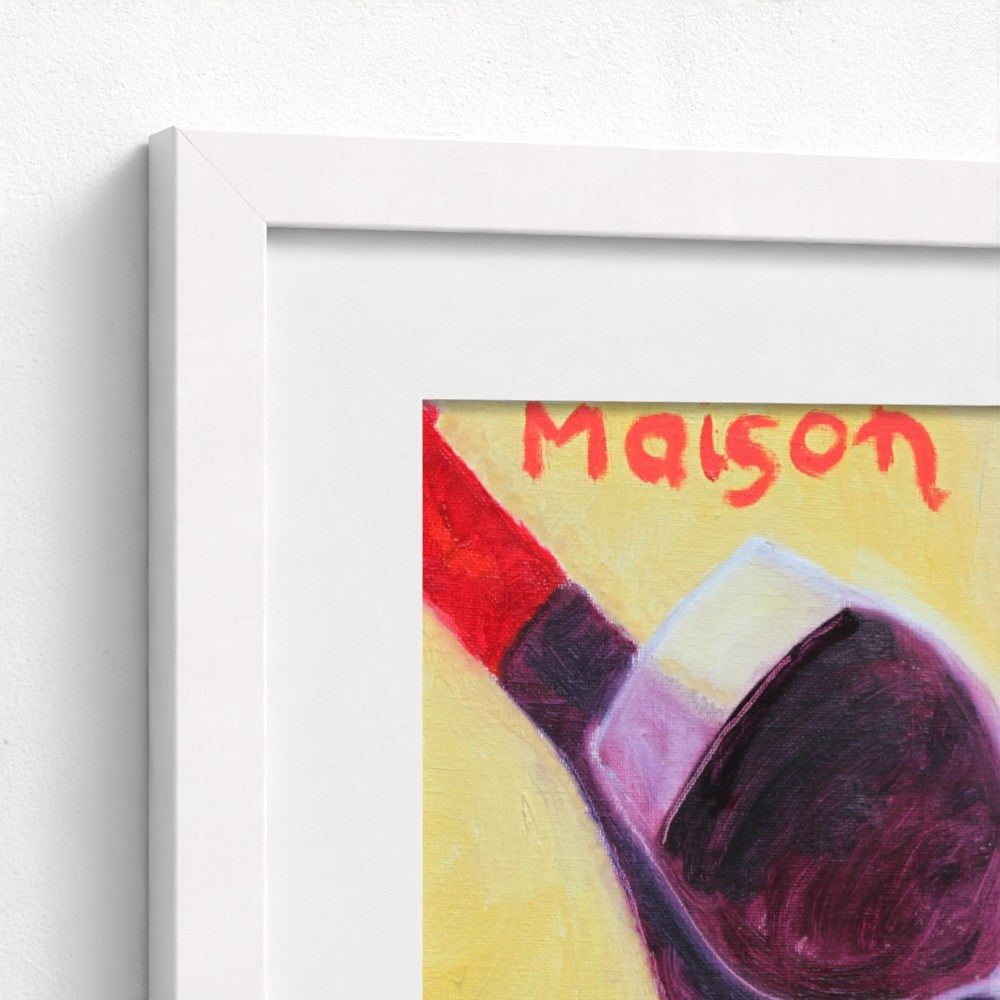 FAM! Pop Art Red Wine Print on Paper