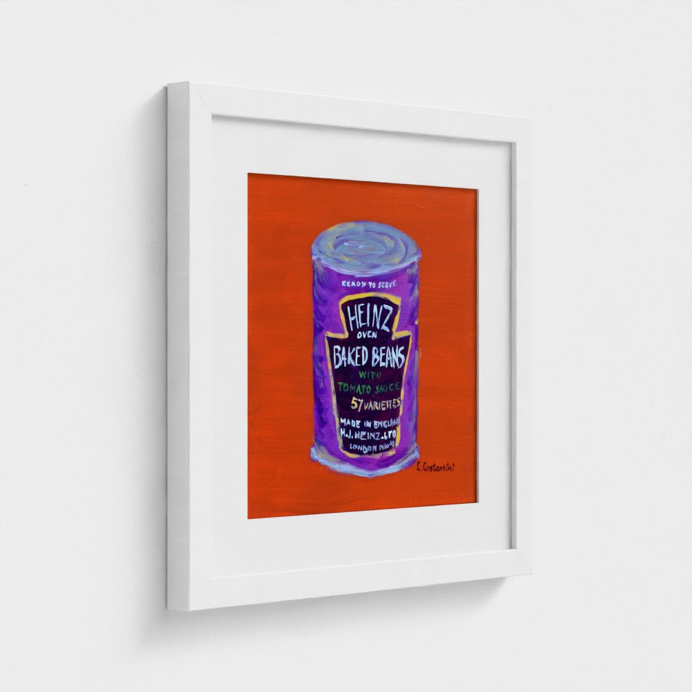 FULL OF BEANS!-Pop Art Baked Beans Print on Paper