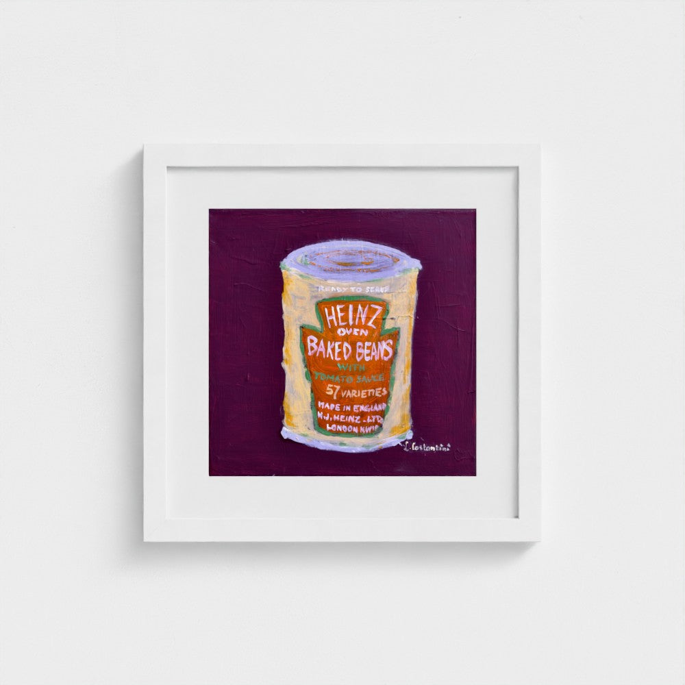 HOW MANY BEANS!-Pop Art Baked Beans Print on Paper