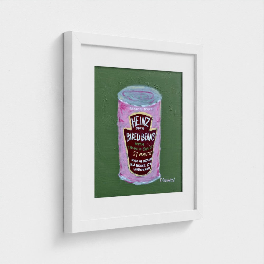 SPILL THE BEANS!-Pop Art Baked Beans Print on Paper