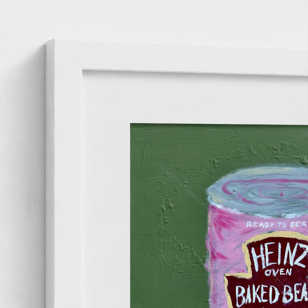 SPILL THE BEANS!-Pop Art Baked Beans Print on Paper