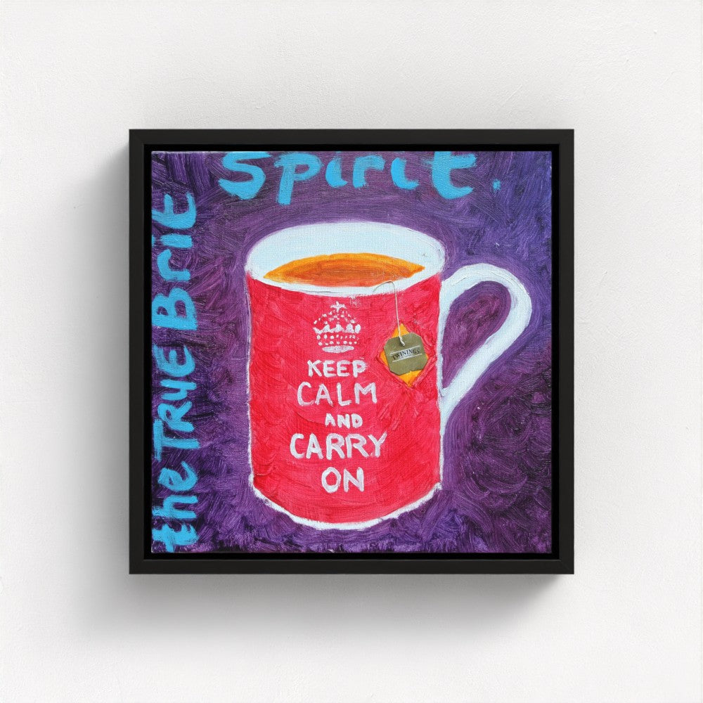 BRIT! Pop Art Keep Calm Print on Canvas