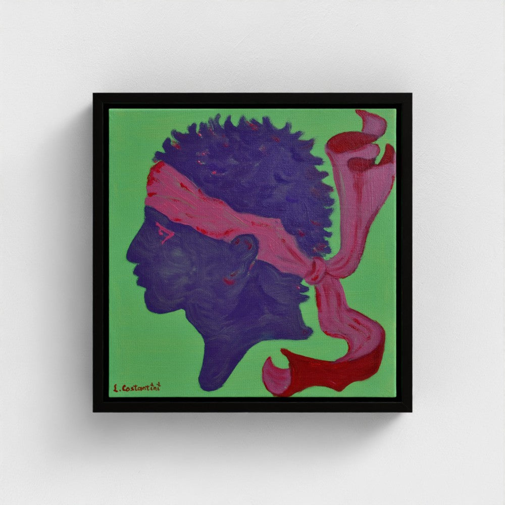 ORREZZA!- Corsica Flag Pop Art Print on Canvas | Art by Lau Costantini