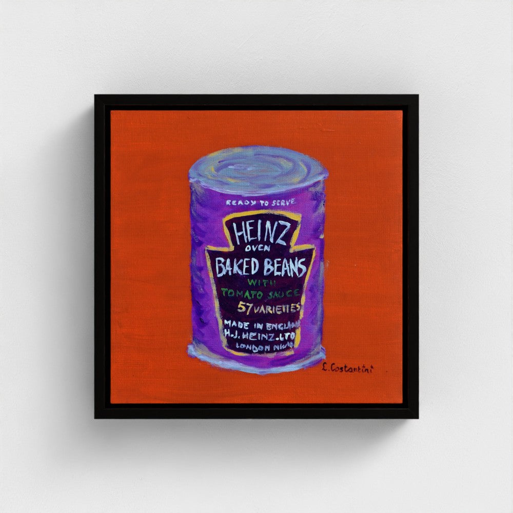 FULL OF BEANS!-Pop Art Baked Beans Print on Canvas
