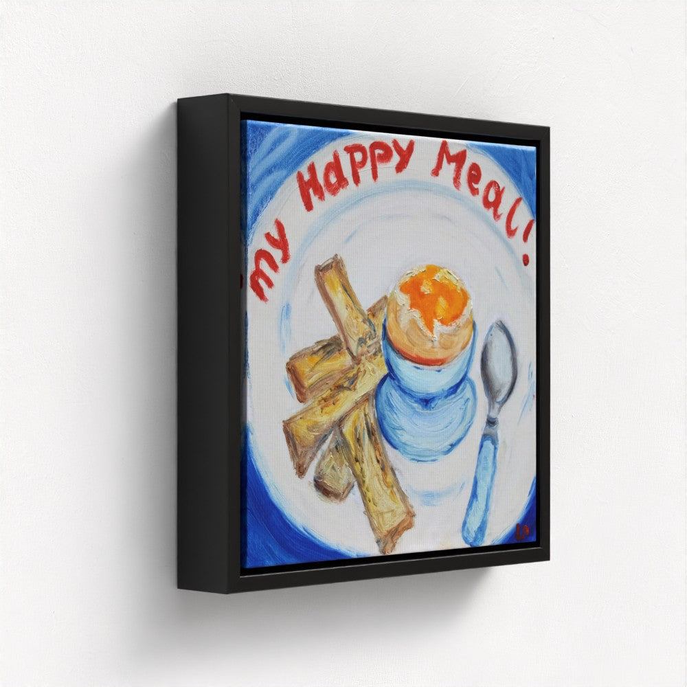 MEAL! Pop Art Egg Print on Canvas