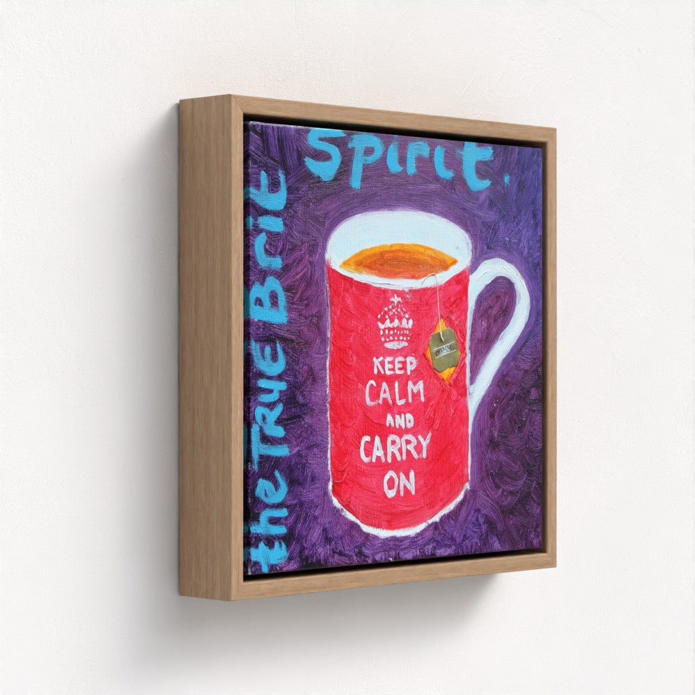 BRIT! Pop Art Keep Calm Print on Canvas