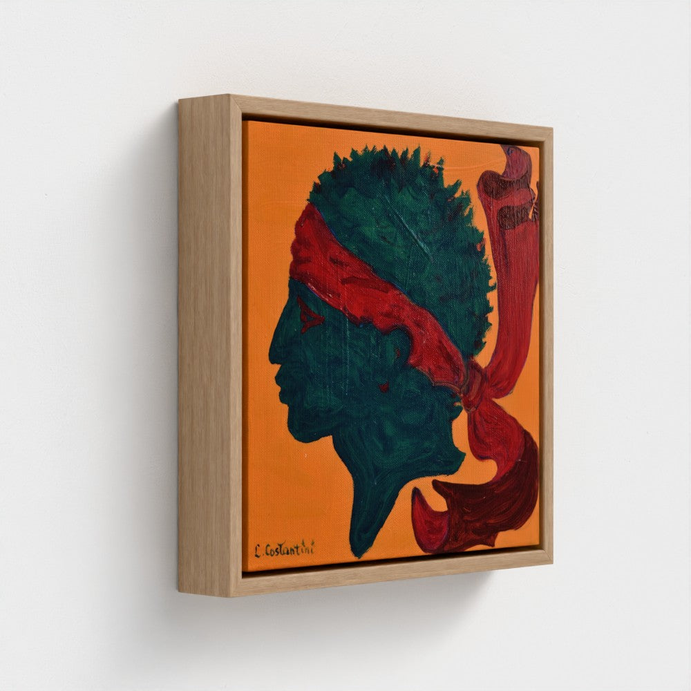 ISULA ROSSA!- Corsica Flag Pop Art Print on Canvas | Art by Lau Costantini