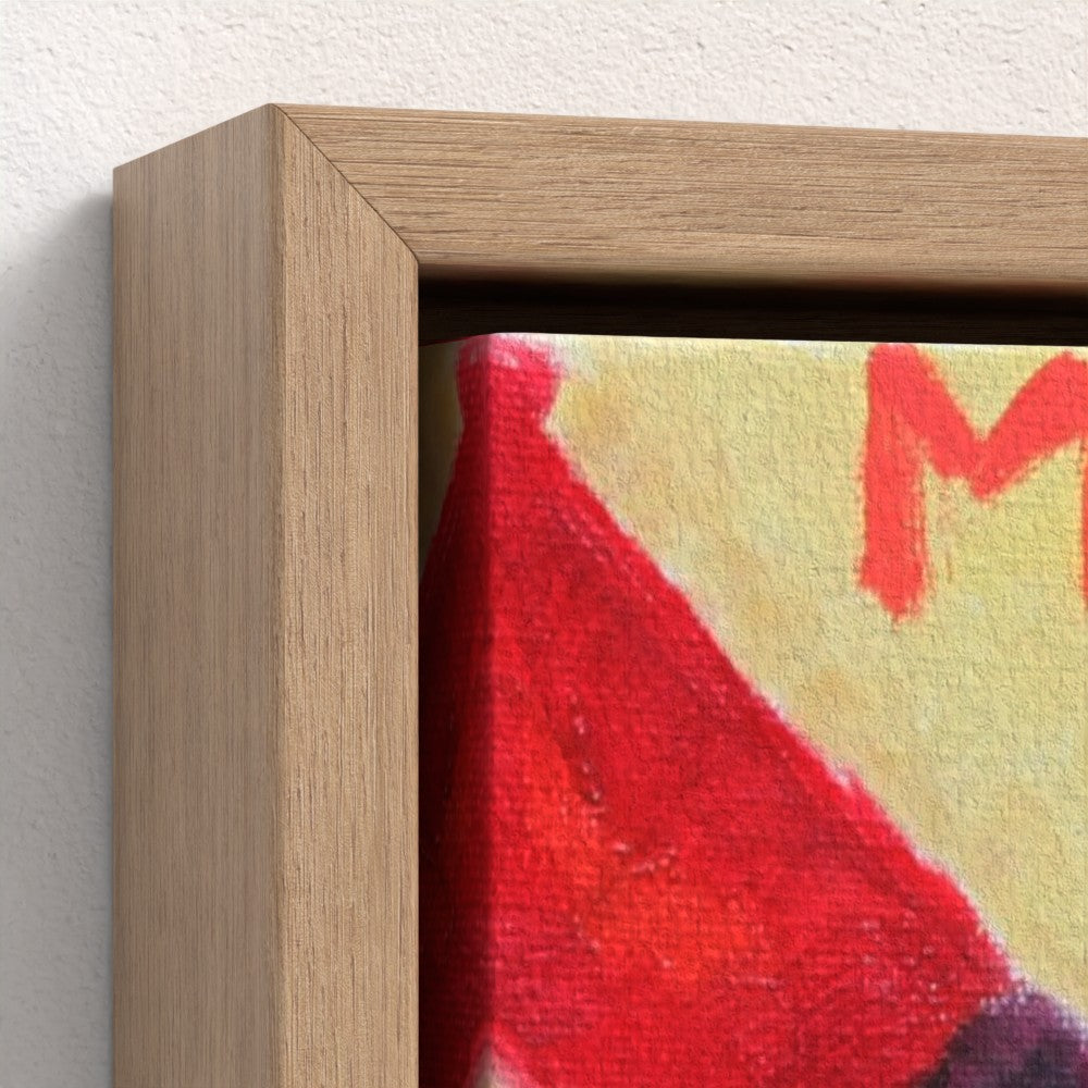 FAM! Pop Art Red Wine Print on Canvas