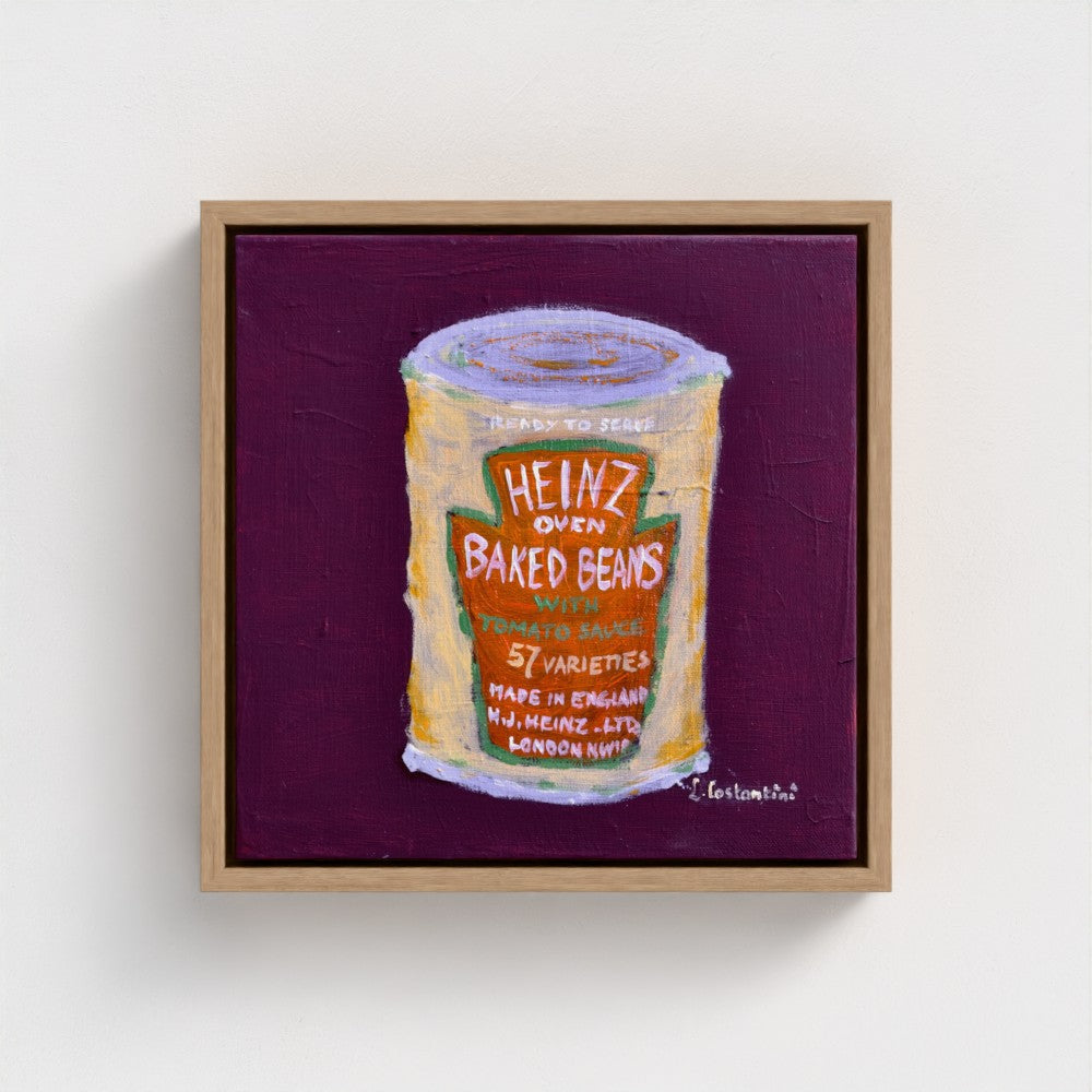 HOW MANY BEANS!-Pop Art Baked Beans Print on Canvas