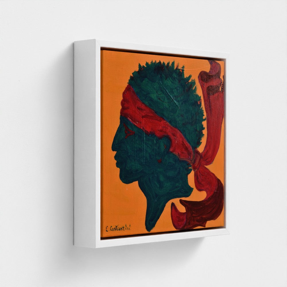 ISULA ROSSA!- Corsica Flag Pop Art Print on Canvas | Art by Lau Costantini