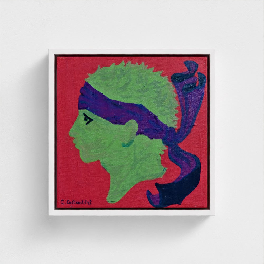 CASABIANCA!- Corsica Flag Pop Art Print on Canvas | Art by Lau Costantini