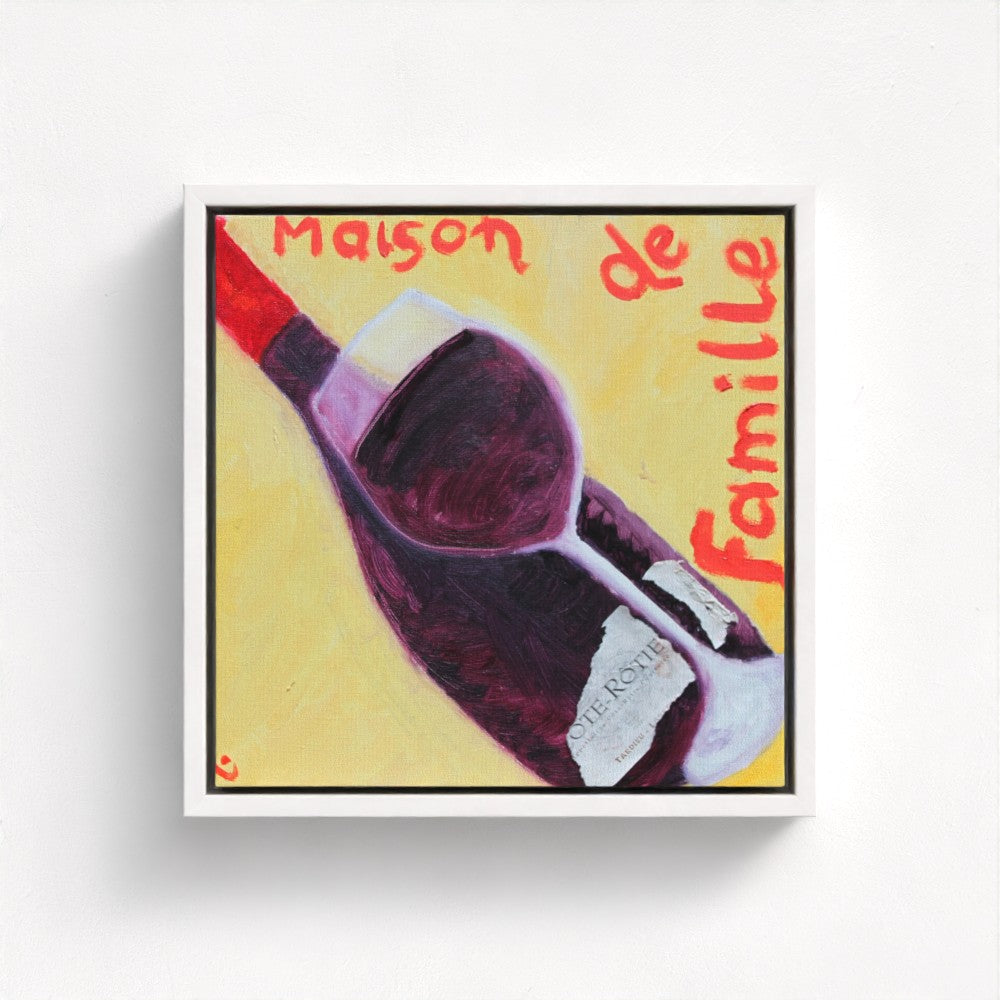 FAM! Pop Art Red Wine Print on Canvas