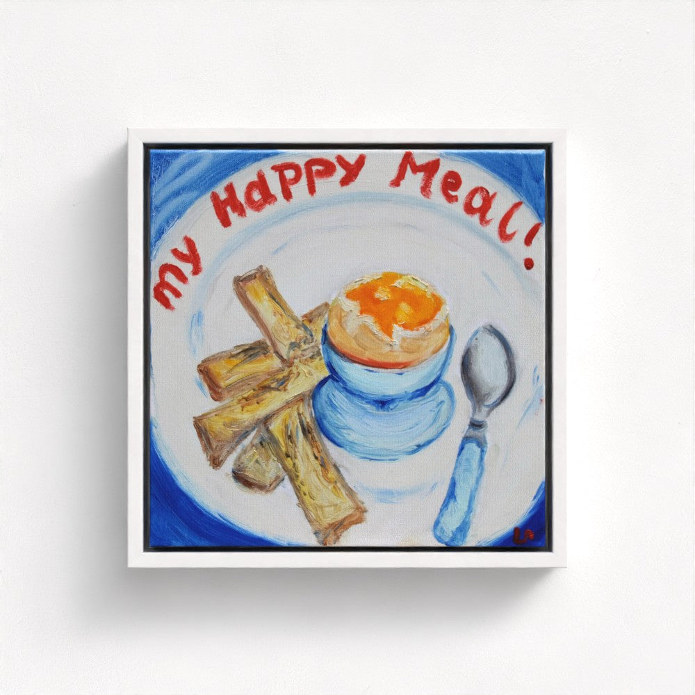 MEAL! Pop Art Egg Print on Canvas
