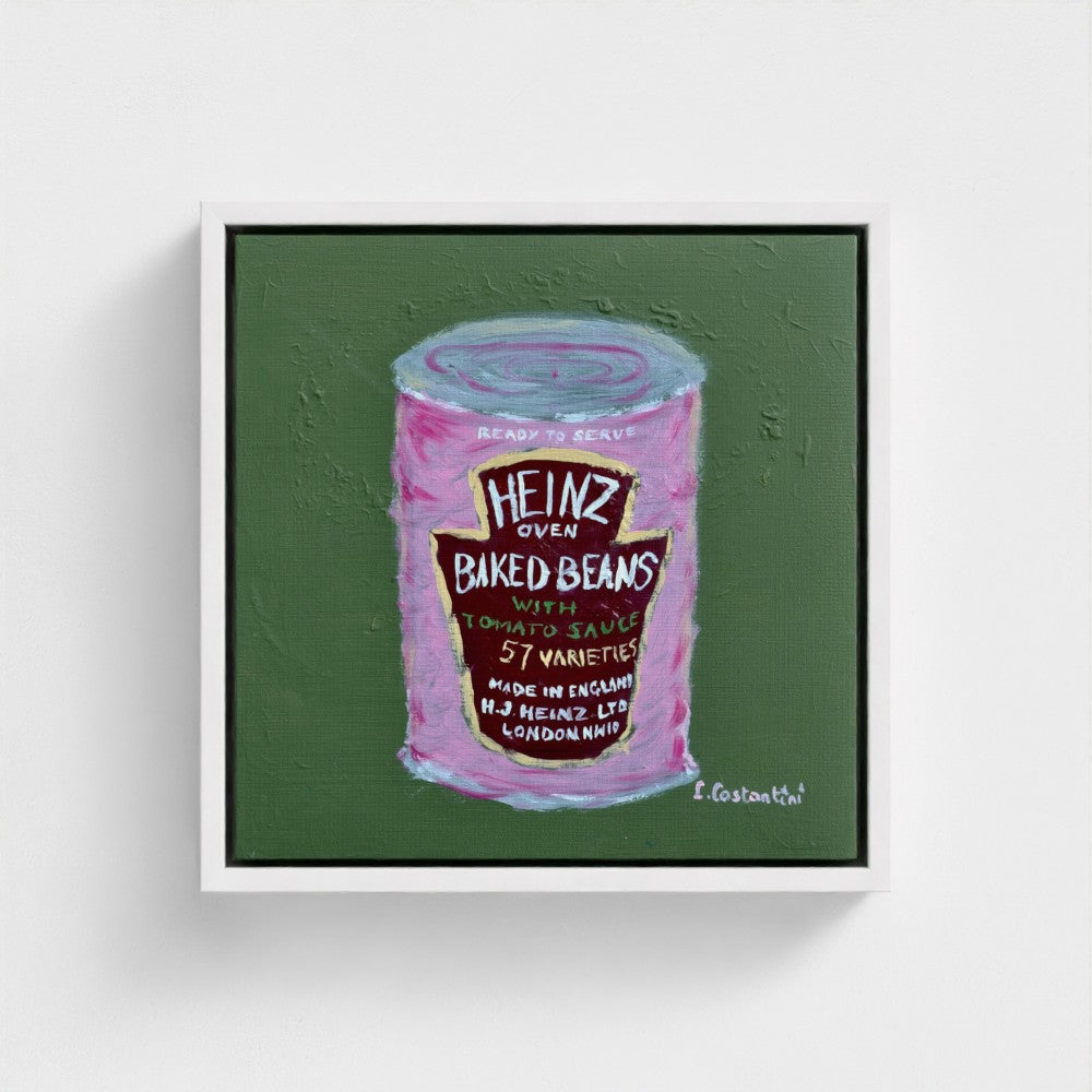 SPILL THE BEANS!-Pop Art Baked Beans Print on Canvas