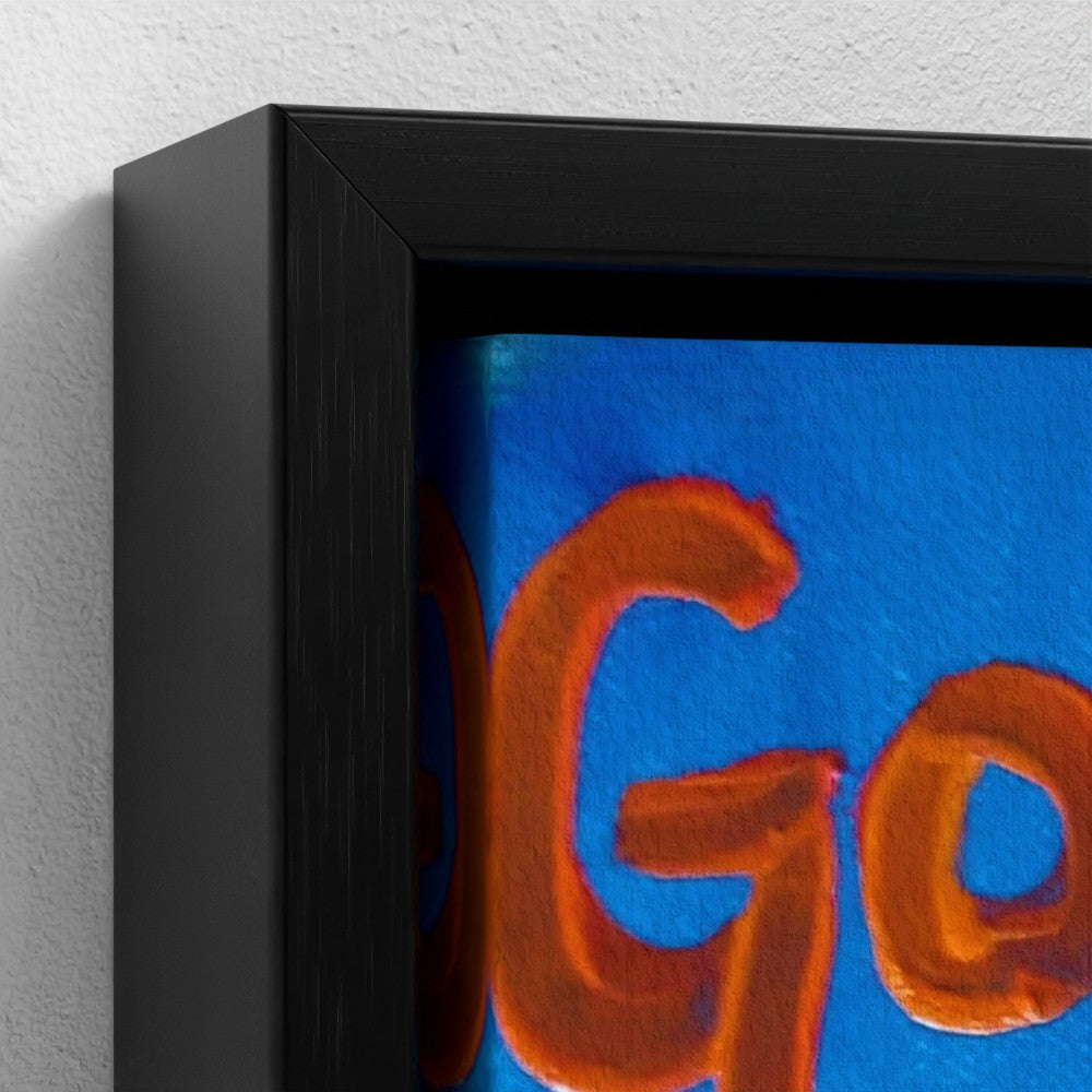 "GOLDEN"! Pop Art Roast Chicken Golden Boy Print on Canvas