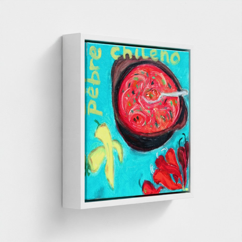 PEBRE Canvas Print — Pebre Chileno Salsa & Wordplay Art