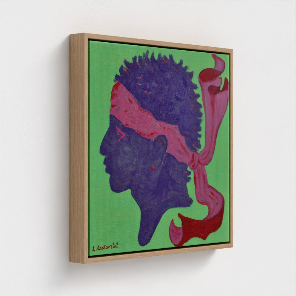ORREZZA!- Corsica Flag Pop Art Print on Canvas | Art by Lau Costantini