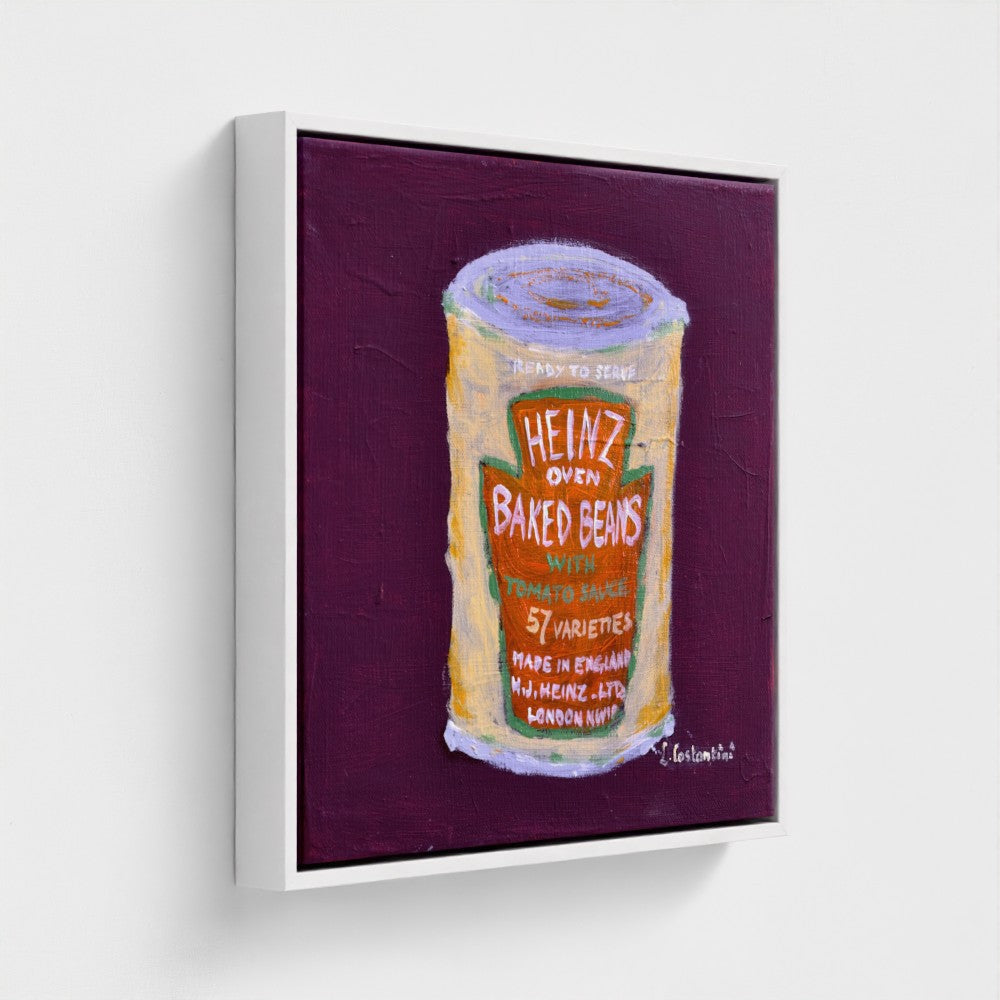 HOW MANY BEANS!-Pop Art Baked Beans Print on Canvas