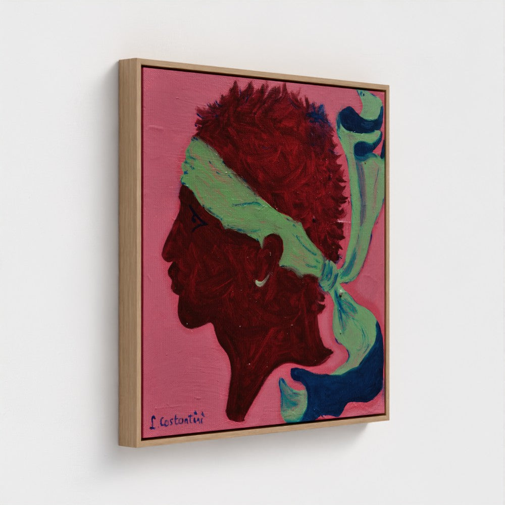 MOROSAGLIA!- Corsica Flag Pop Art Print on Canvas | Art by Lau Costantini