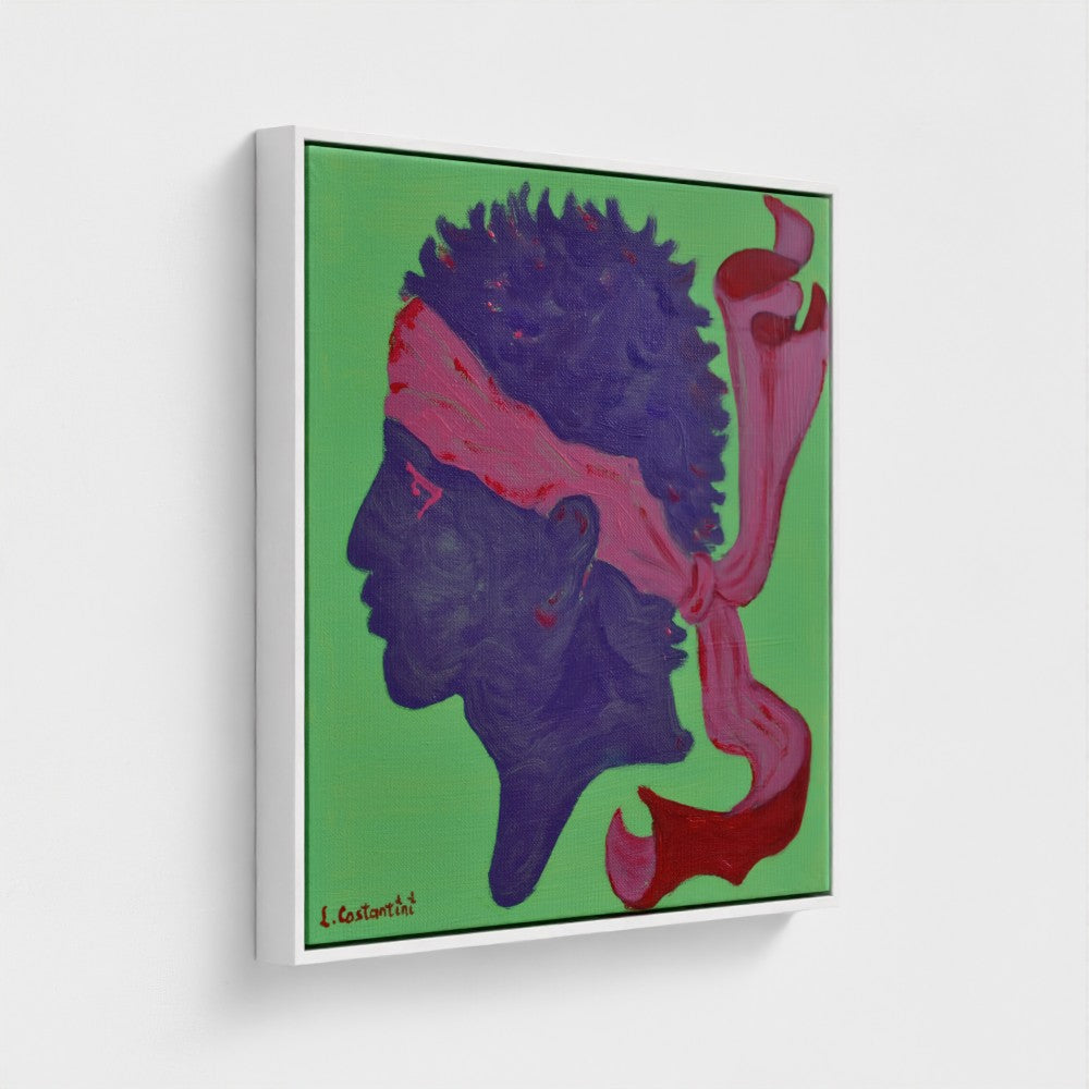 ORREZZA!- Corsica Flag Pop Art Print on Canvas | Art by Lau Costantini