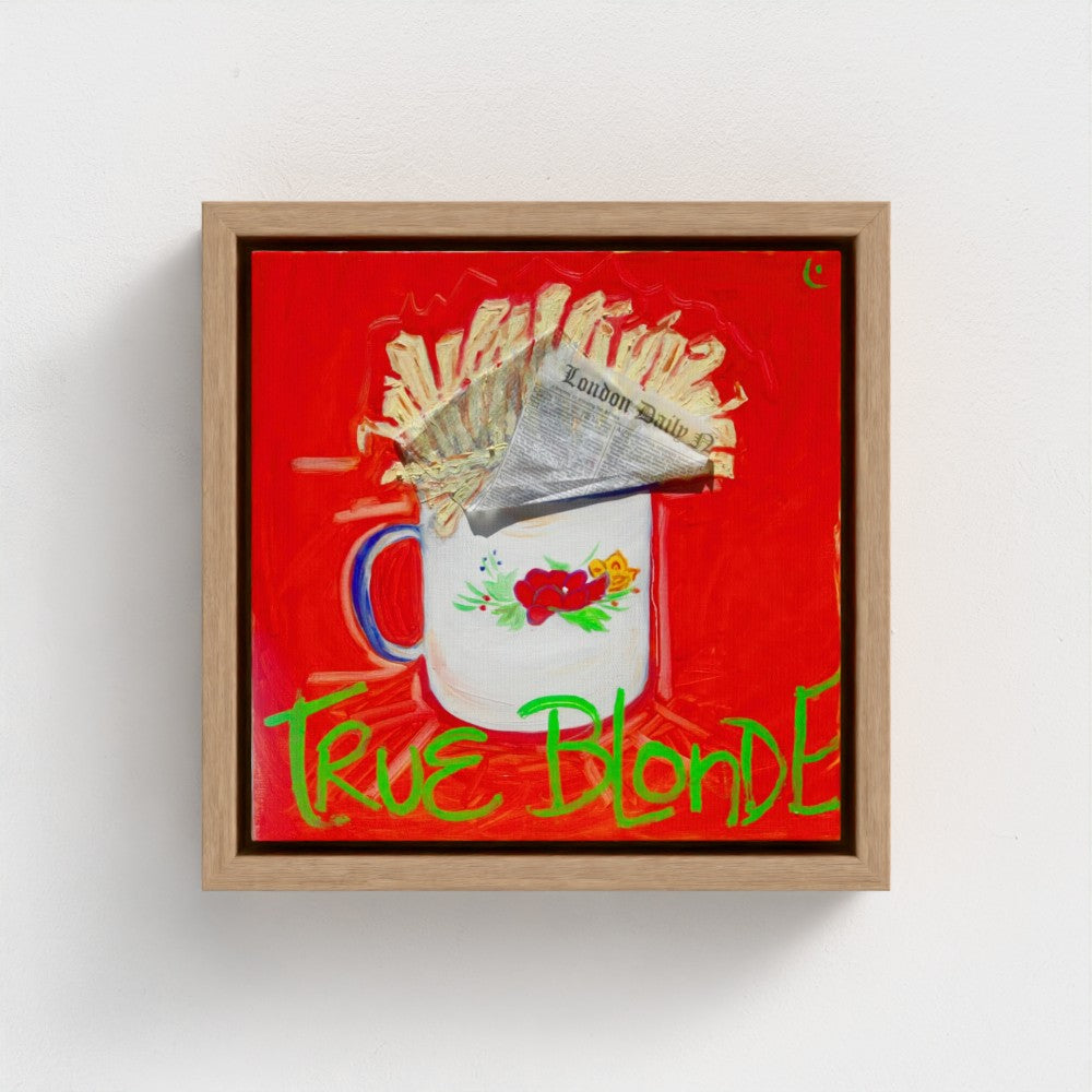 "BLONDE"! Pop Art French Fries Print on Paper
