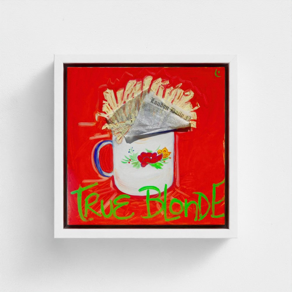 "BLONDE"! Pop Art French Fries Print on Paper