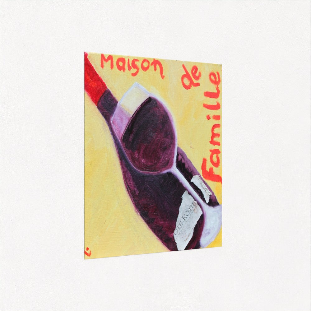 FAM! Pop Art Red Wine Print on Paper