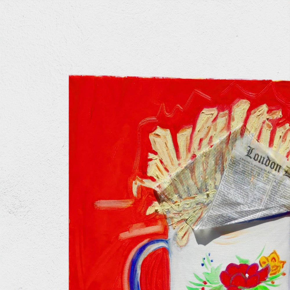 "BLONDE"! Pop Art French Fries Print on Paper