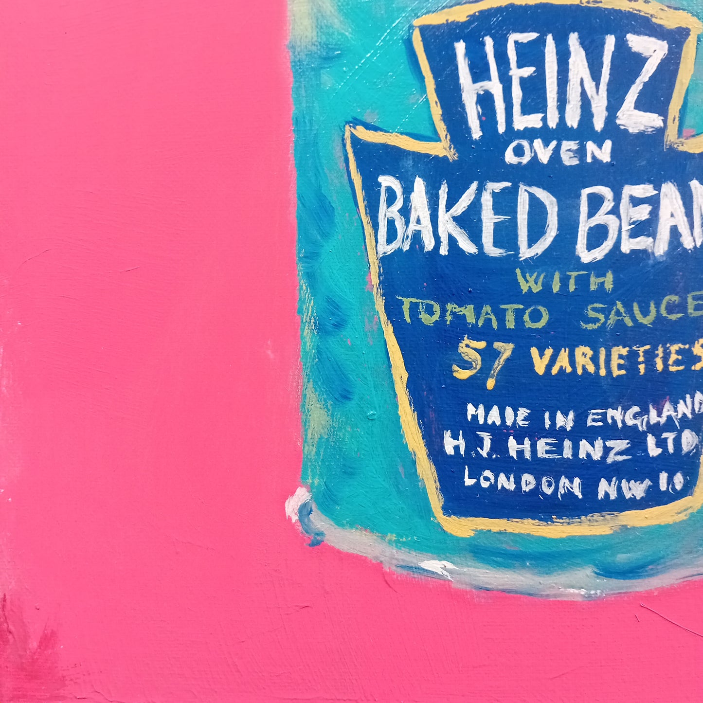 "OLD BEAN!" | Original Baked Beans Pop Art Canvas by Lau Costantini