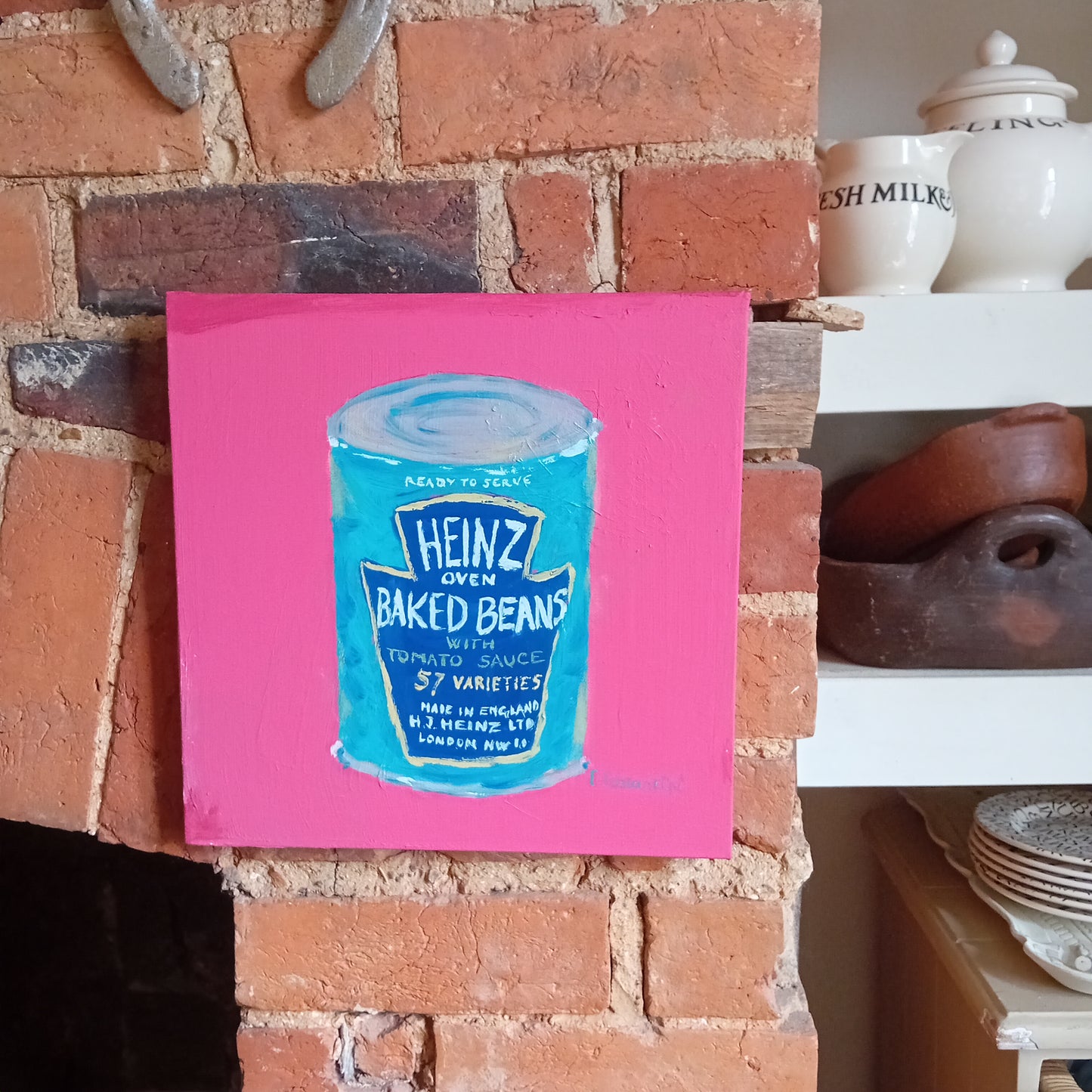 "OLD BEAN!" | Original Baked Beans Pop Art Canvas by Lau Costantini