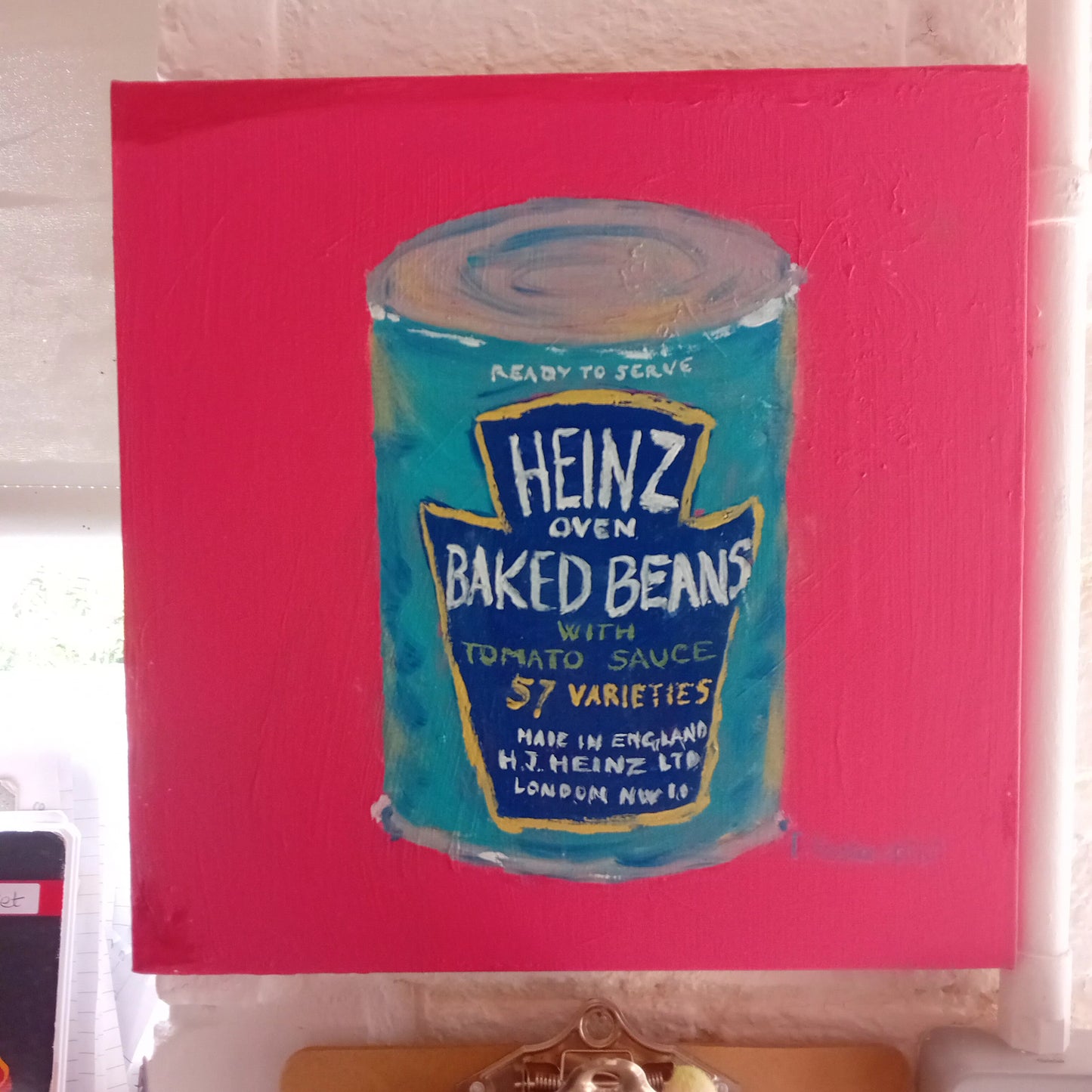 "OLD BEAN!" | Original Baked Beans Pop Art Canvas by Lau Costantini