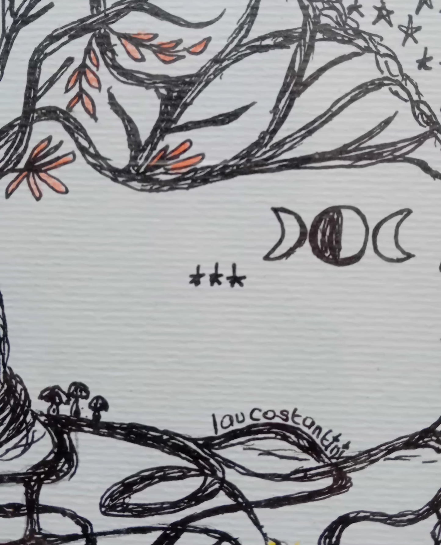 « SEUIL! » | Illustration originale de l'Arbre de Vie de Lau Costantini