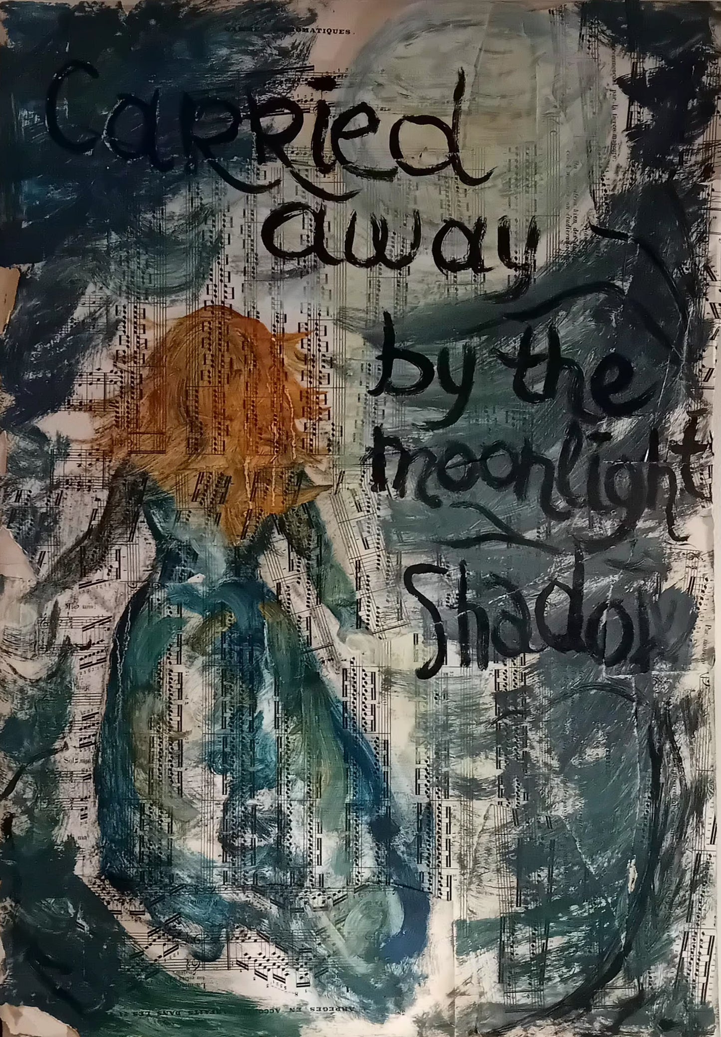 "SHADOW!" | Original Moon Sisters Witch Art by Lau Costantini