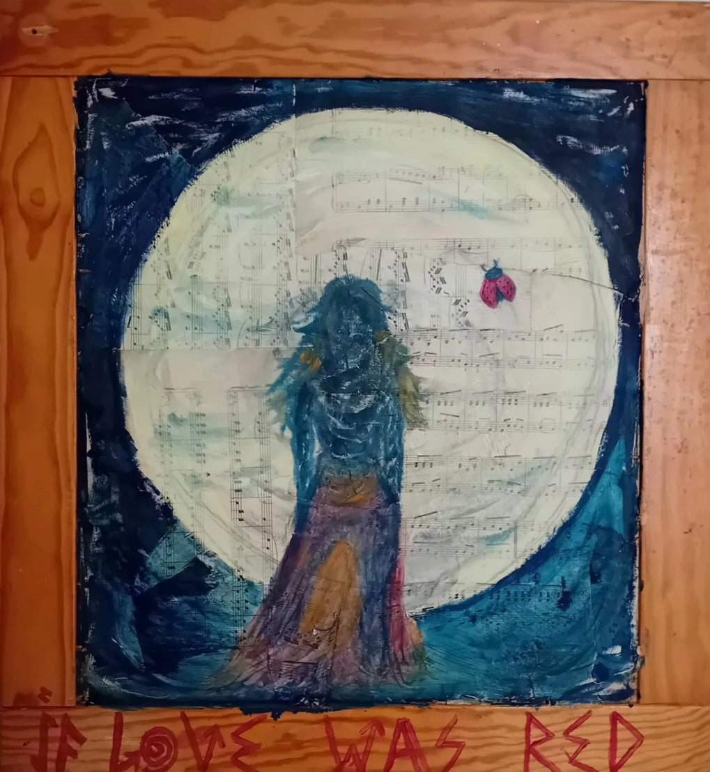 "FULL!" | Original Moon Sisters Full Moon Witch Art by Lau Costantini