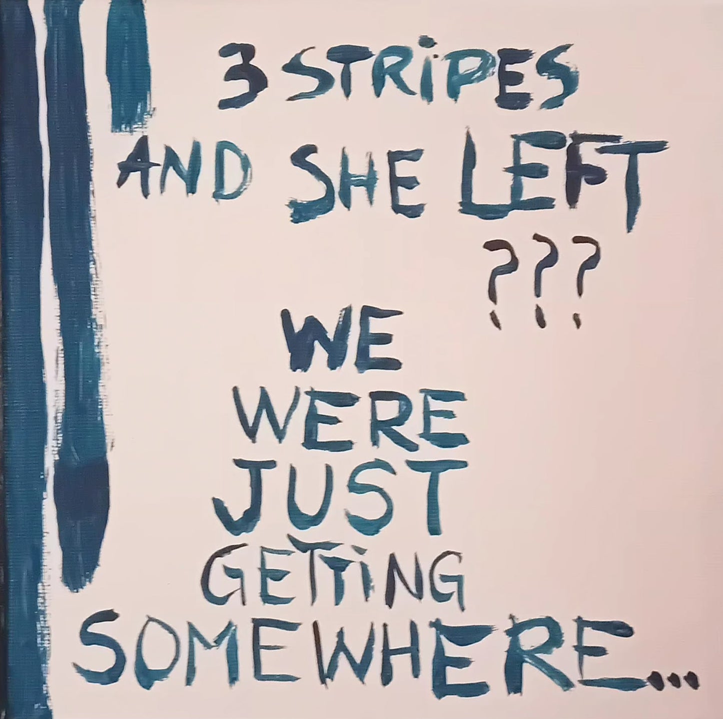 DITCHED! - Original Hand-Painted Canvas Art | Studio Unsupervised Collection | 20x20cm