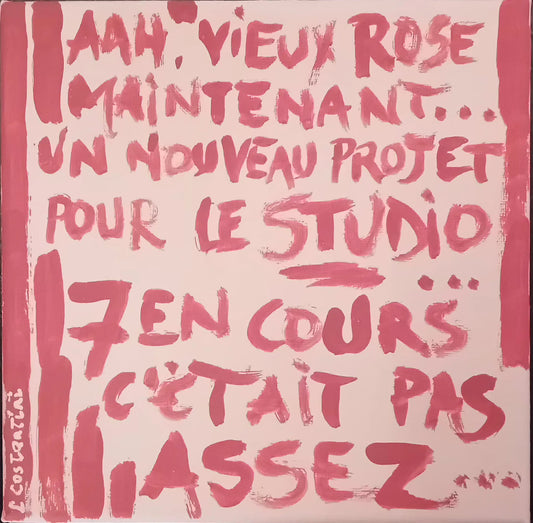 "ASSEZ!" - Art that talks back French version | Collection Studio Unsupervised | 20x20cm
