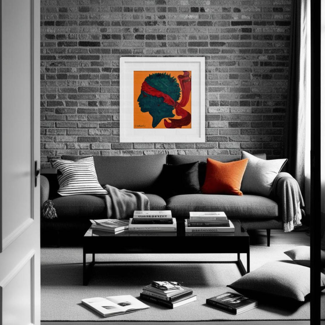 ISULA ROSSA!- Corsica Flag Pop Art Print on Paper | Art by Lau Costantini