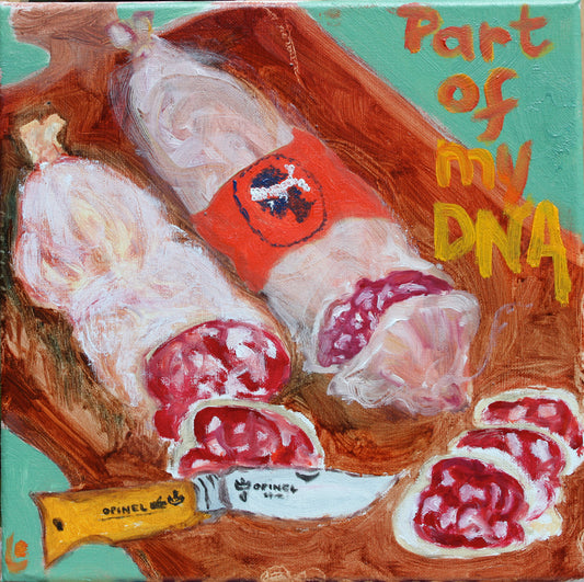 SALAMI! Corsican Charcuterie Pop Art Canvas Print