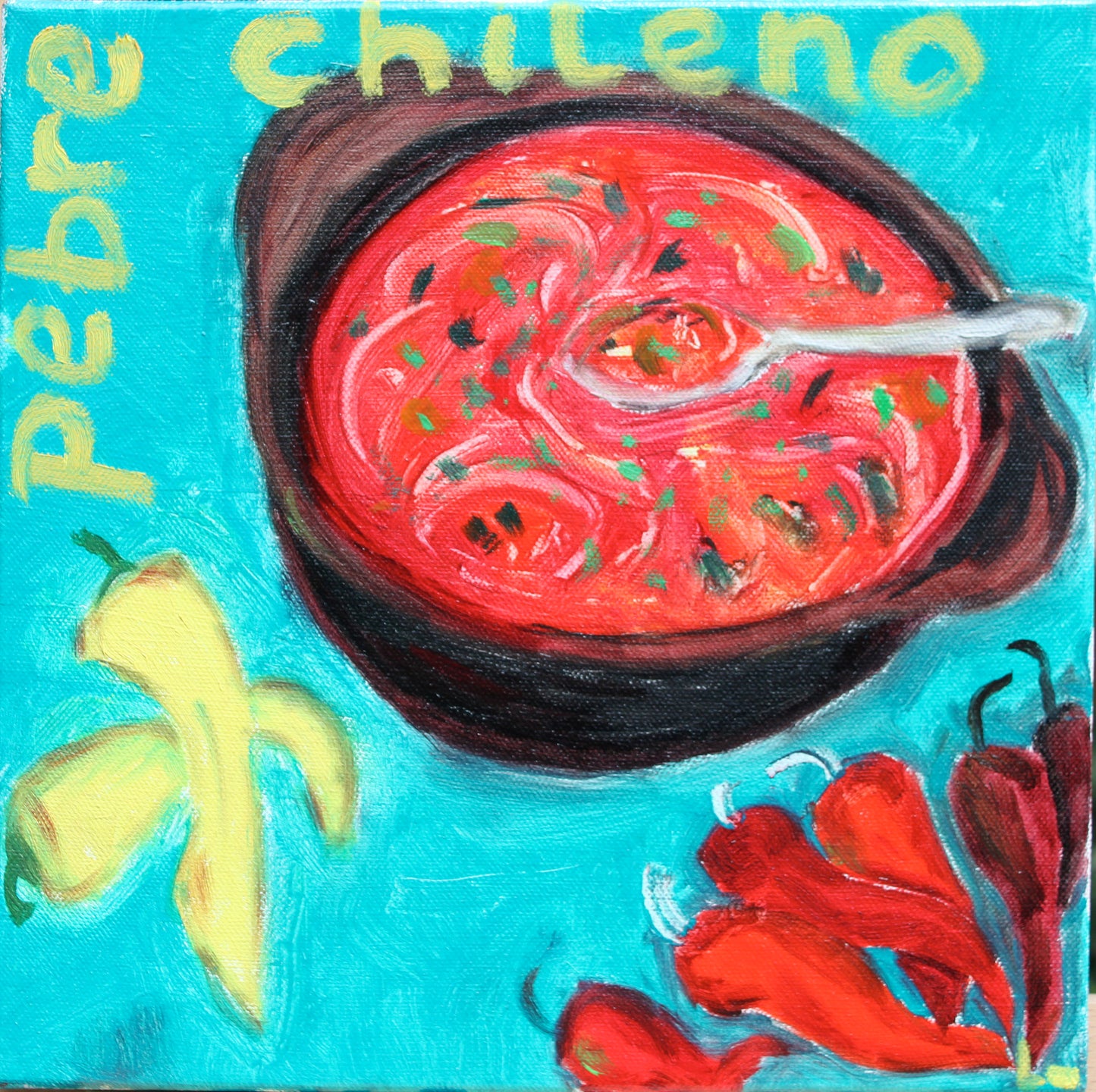 PEBRE! Chilean Salsa Art Print on Paper – Language & Food Pop Art