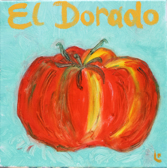 "TOMATE!" Pop Art Tomato  Print on Canvas