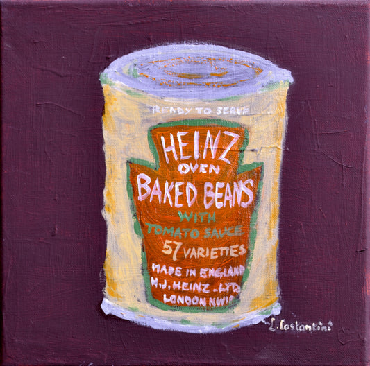 HOW MANY BEANS!-Pop Art Baked Beans Print on Canvas