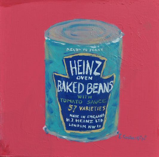 OLD BEAN!-Pop Art Baked Beans Print on Canvas