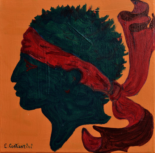 ISULA ROSSA!- Corsica Flag Pop Art Print on Canvas | Art by Lau Costantini
