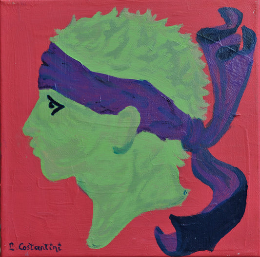 CASABIANCA!- Corsica Flag Pop Art Print on Canvas | Art by Lau Costantini