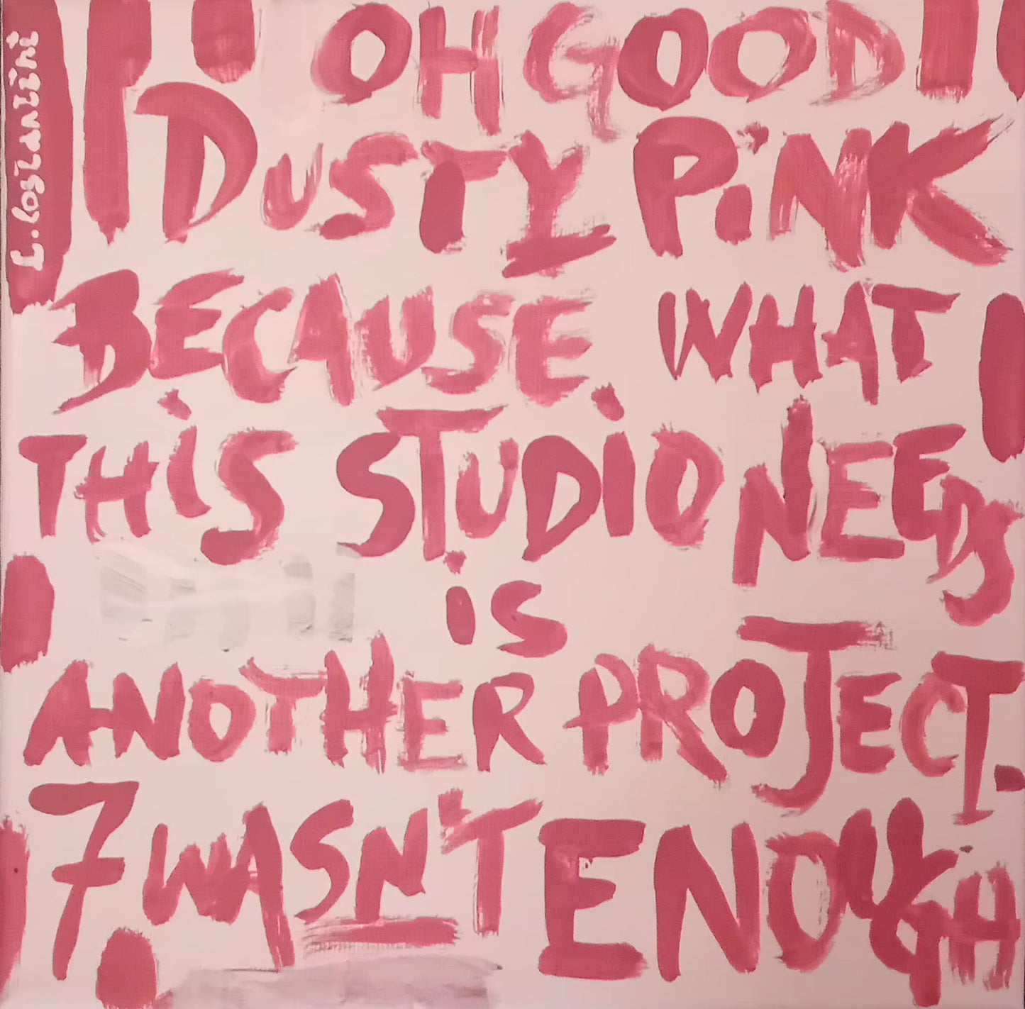 "ENOUGH!" - Art that talks back Canvas Art | Studio Unsupervised Collection | 20x20cm