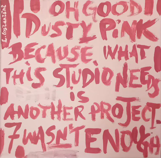 "ENOUGH!" - Art that talks back Canvas Art | Studio Unsupervised Collection | 20x20cm