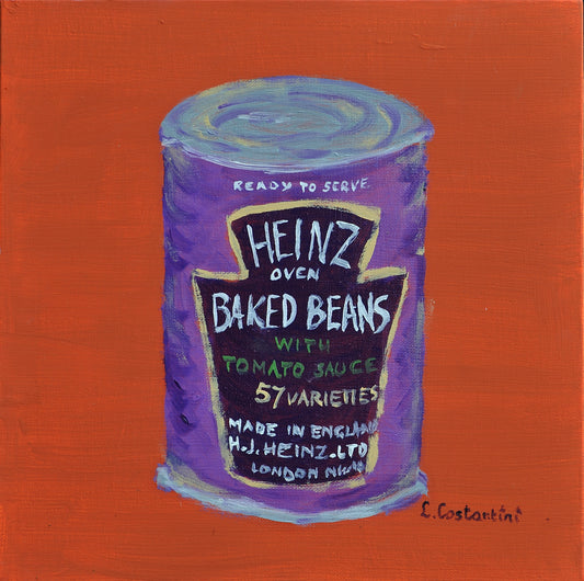 FULL OF BEANS!-Pop Art Baked Beans Print on Canvas